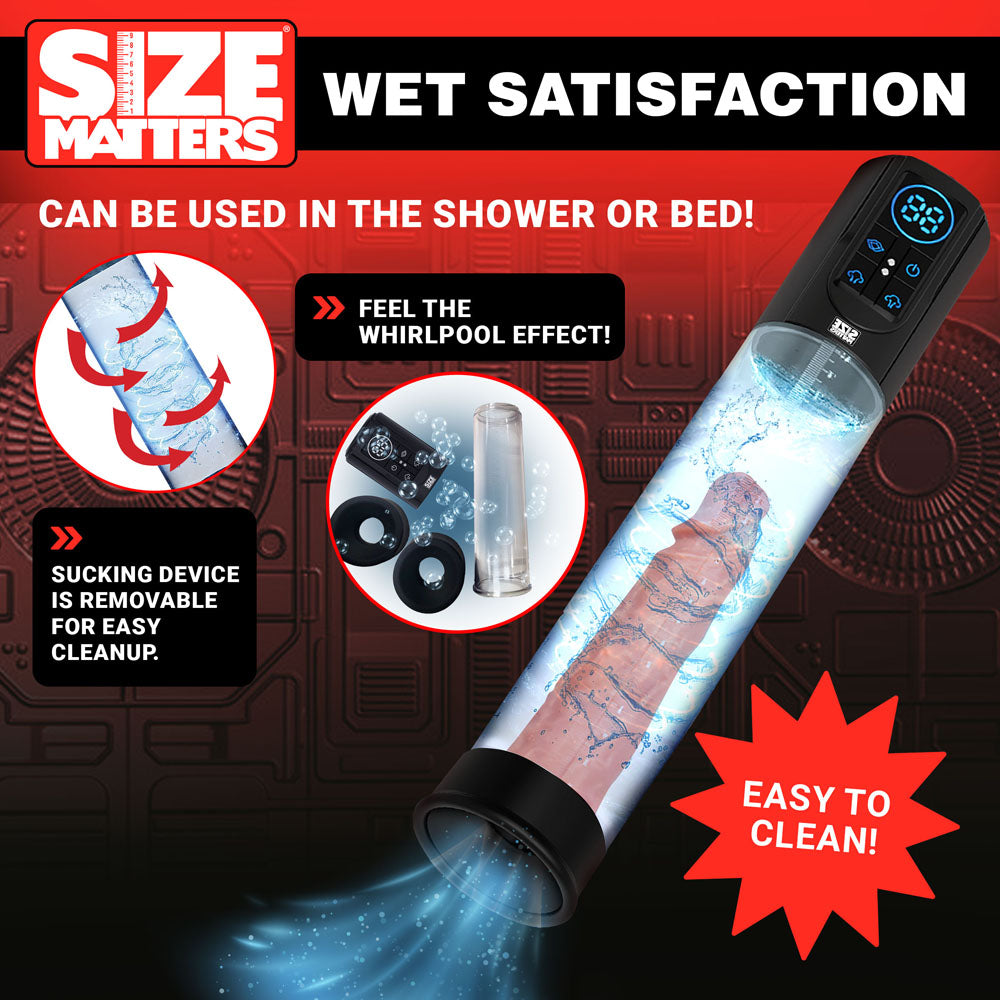Size Matters Sucking Submersible Penis Pump 7.75" x 2.6"