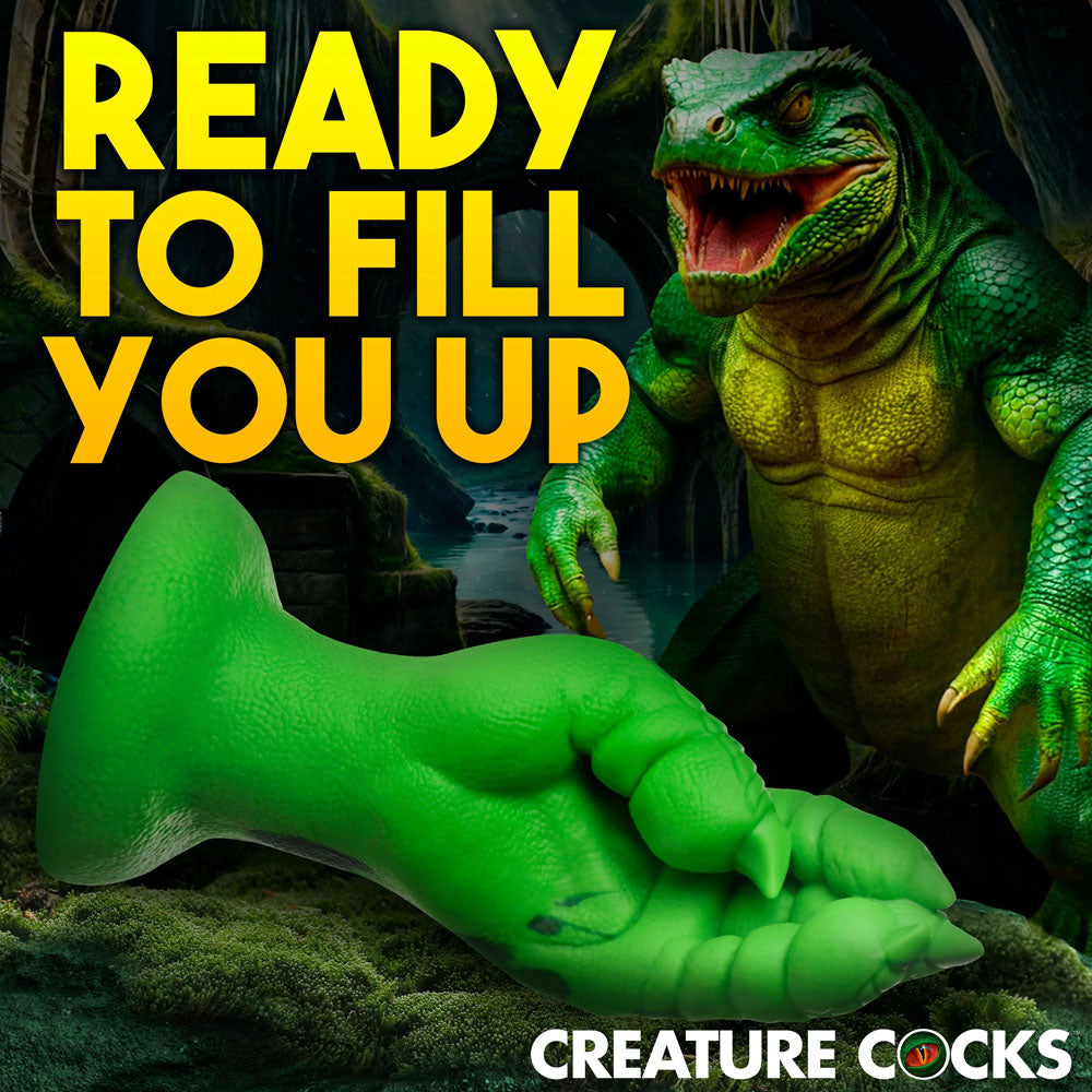 Raptor Claw Fisting Silicone Dildo (Green) – 8.6 Inches Fantasy Silicone Dildo
