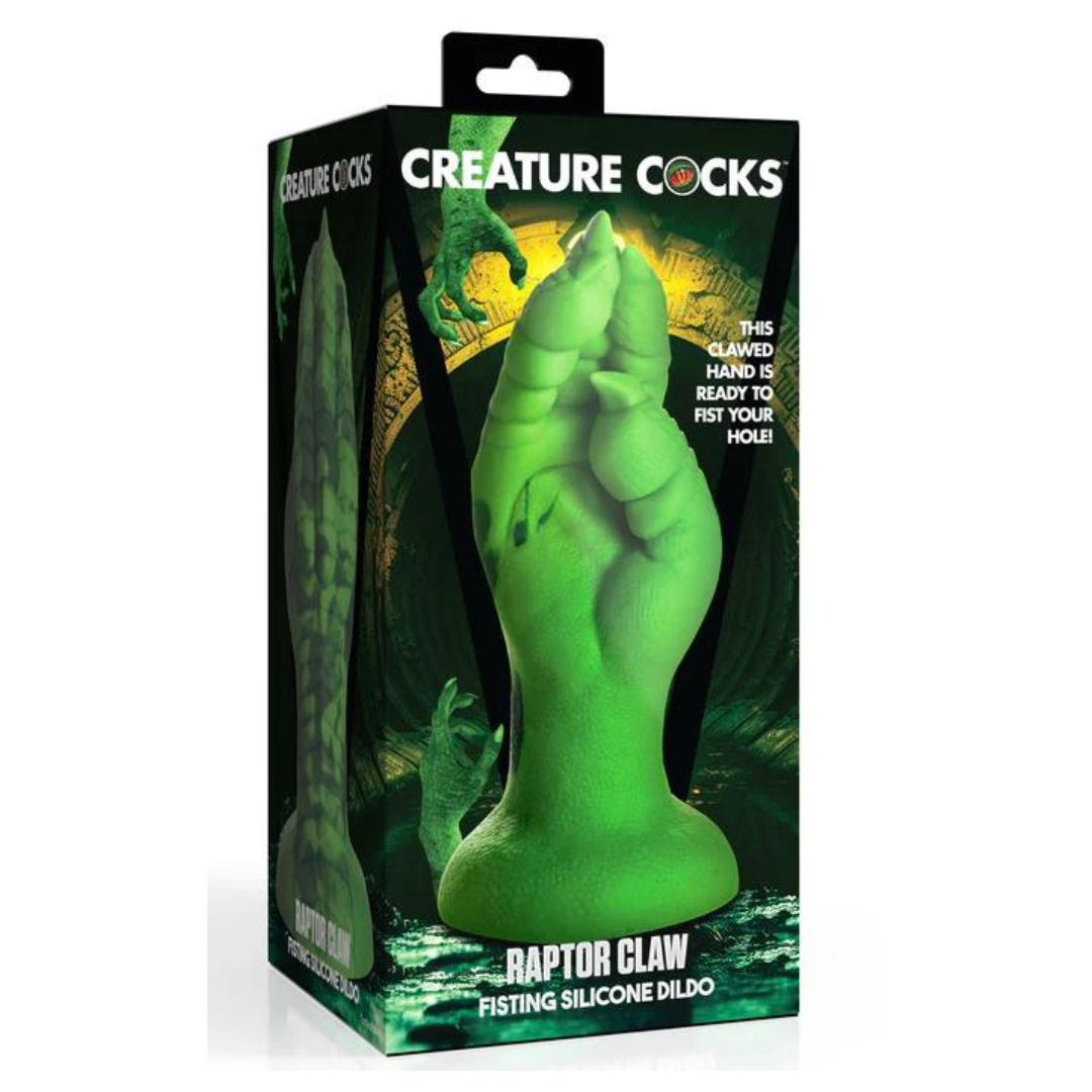 Raptor Claw Fisting Silicone Dildo (Green) – 8.6 Inches Fantasy Silicone Dildo