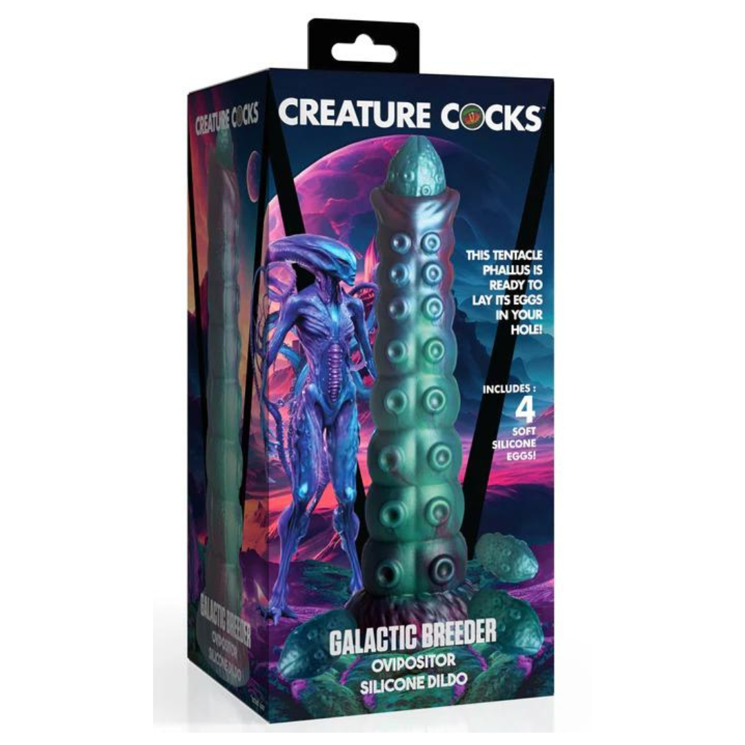 Galactic Breeder Ovipositor (Iridescent) – Silicone Dildo 8.7 Inches