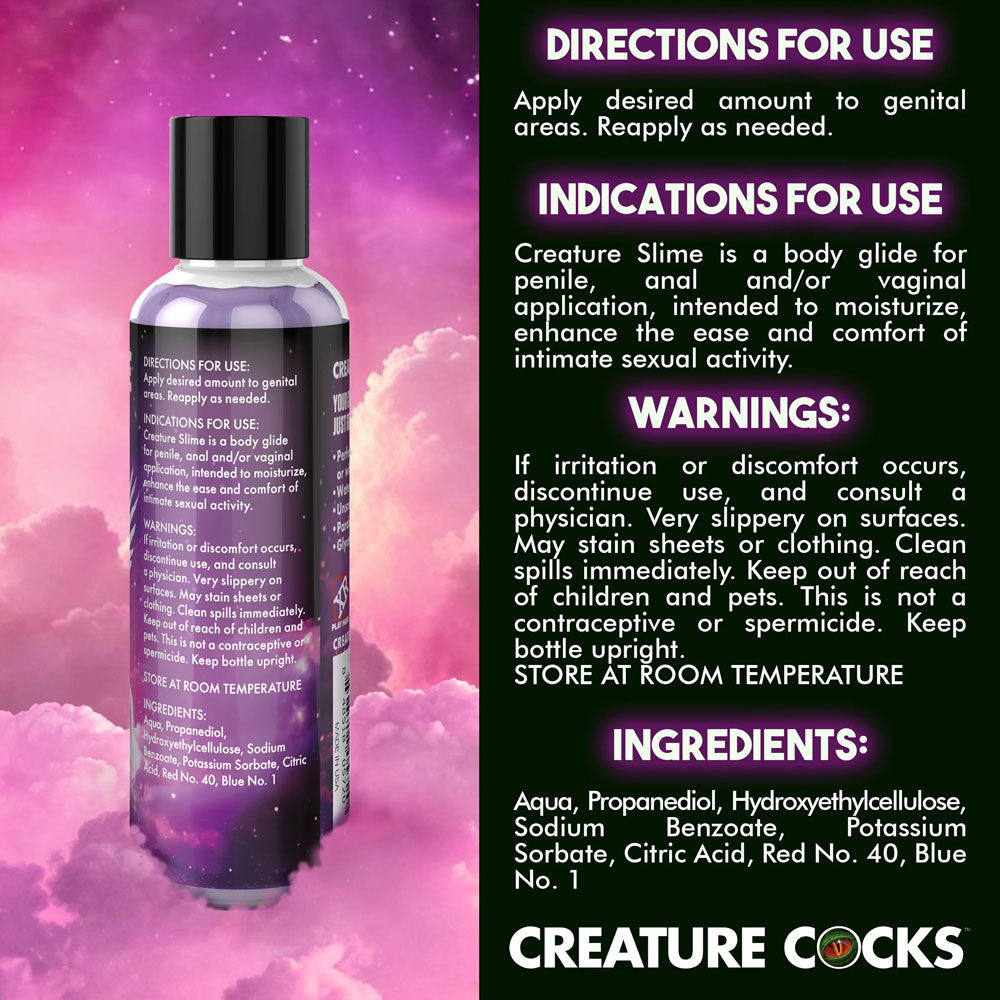 Creature Slime Purple Water Based Lubricant 4 Ounce (118ml)