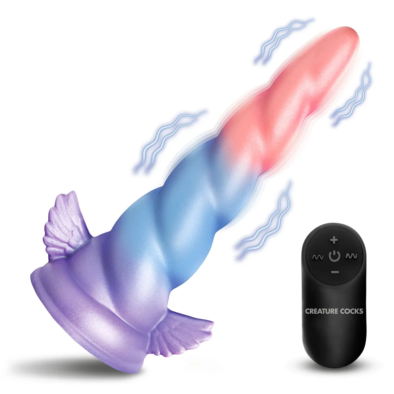 Creature Cocks Deluxe Dream Rider (Purple) – 7.8" Silicone Vibrating Unicorn Dildo