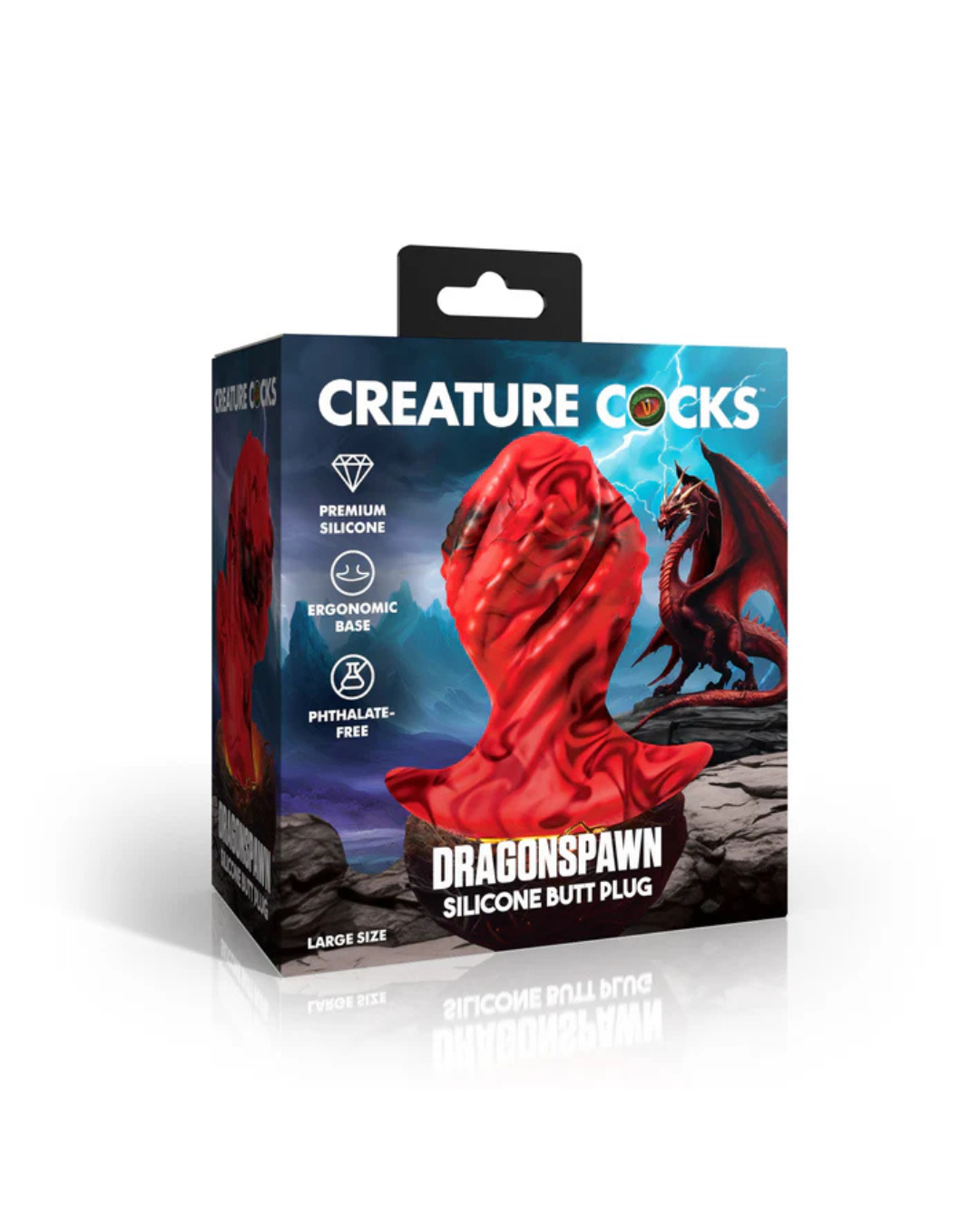 Creature Cocks Dragonspawn Silicone Butt Plug Large