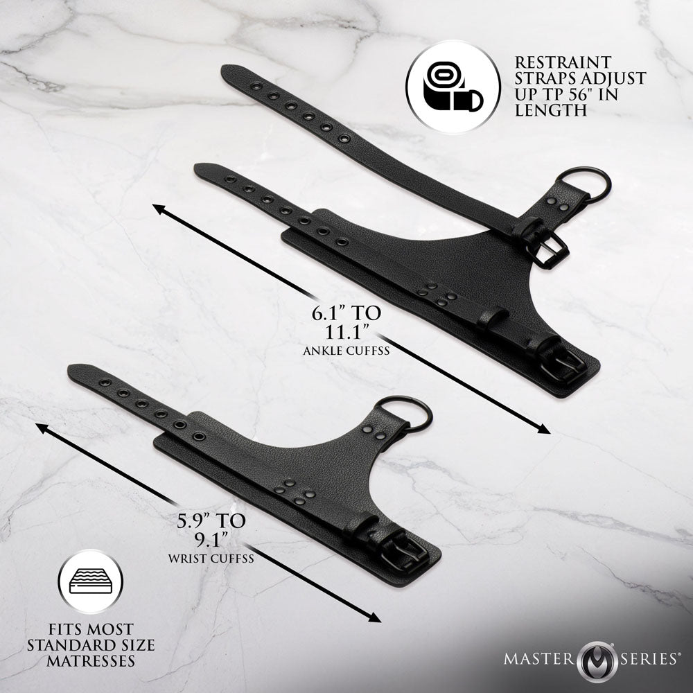 Master Series All Access (Vegan Leather) – Bed Restraint Kit