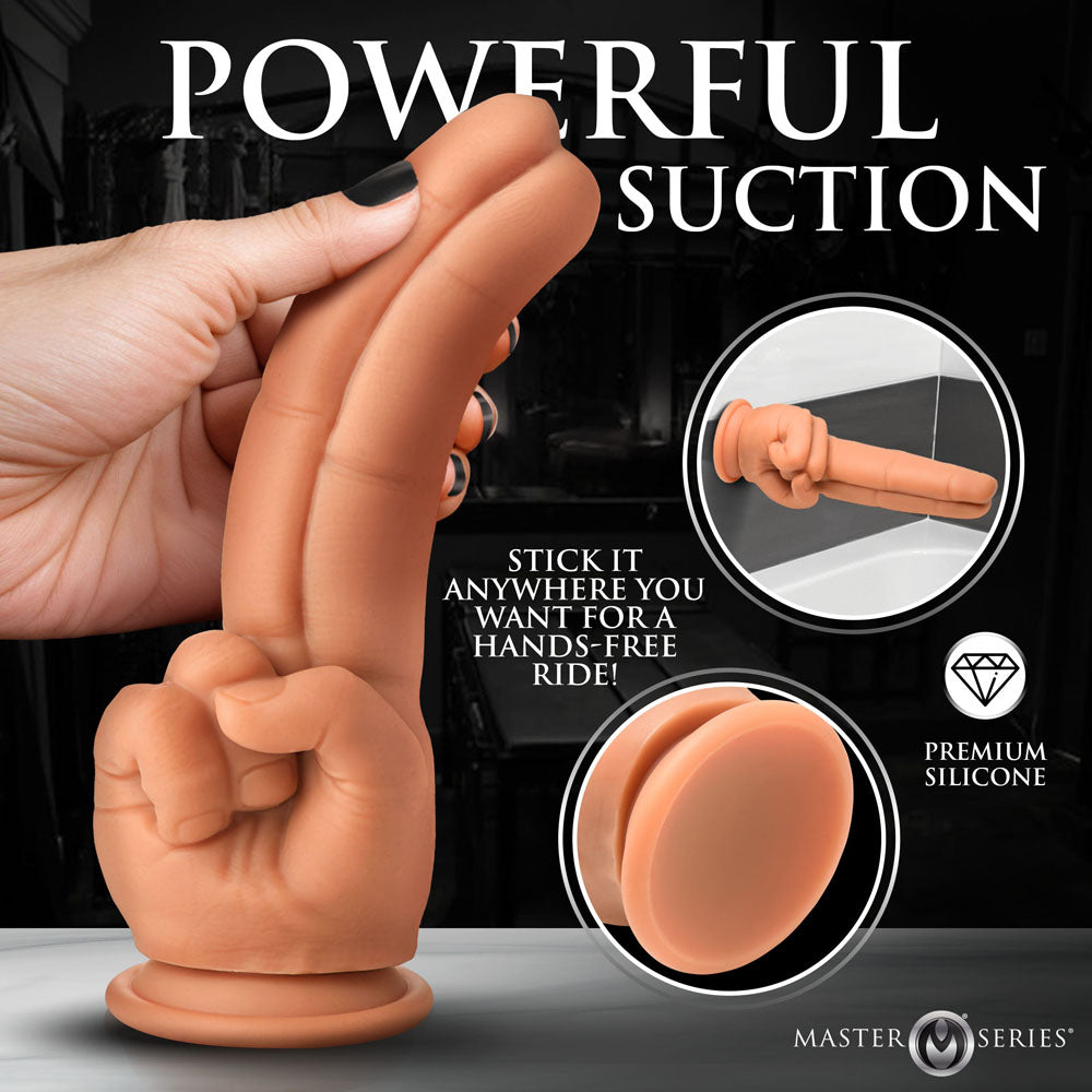 Master Series The Pleaser – 23.6 cm Double Finger Dildo