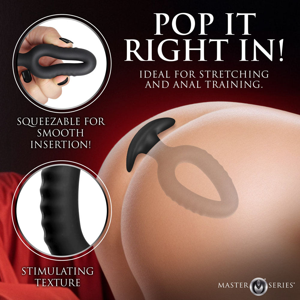 Master Series Pop Plugs Silicone Anal Plug Trainer Set of 3 Sizes