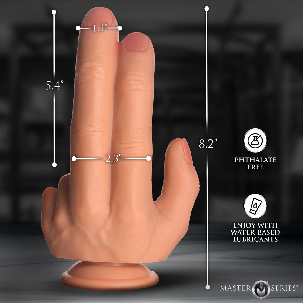 Master Series The Shocker – 20.8 cm Finger Dildo