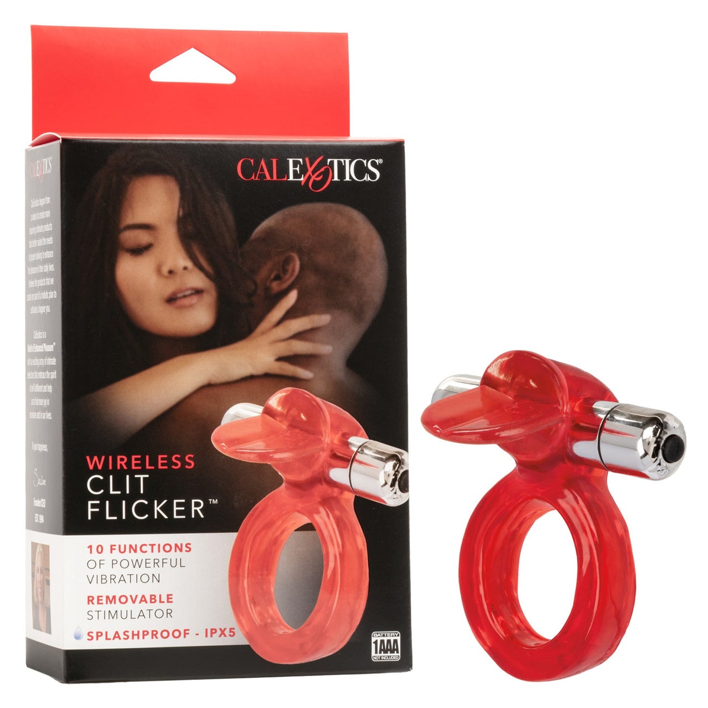 Wireless Clit Flicker Vibrator with Teasing Tongue Stimulator