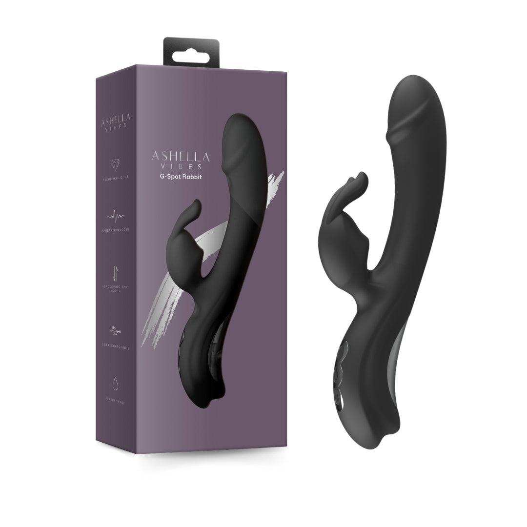 Ashella Vibes G-Spot Rabbit – Silicone Dual Stimulation Vibrator