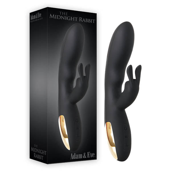 Adam & Eve The Midnight Rabbit Vibrator - 20.3 cm (8 Inch)