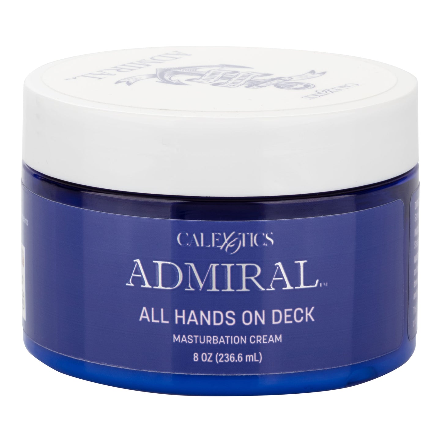 Admiral All Hands on Deck Masturbation Cream 8 Fl Oz Premium Moisturizing Lubricant with Almond Oil