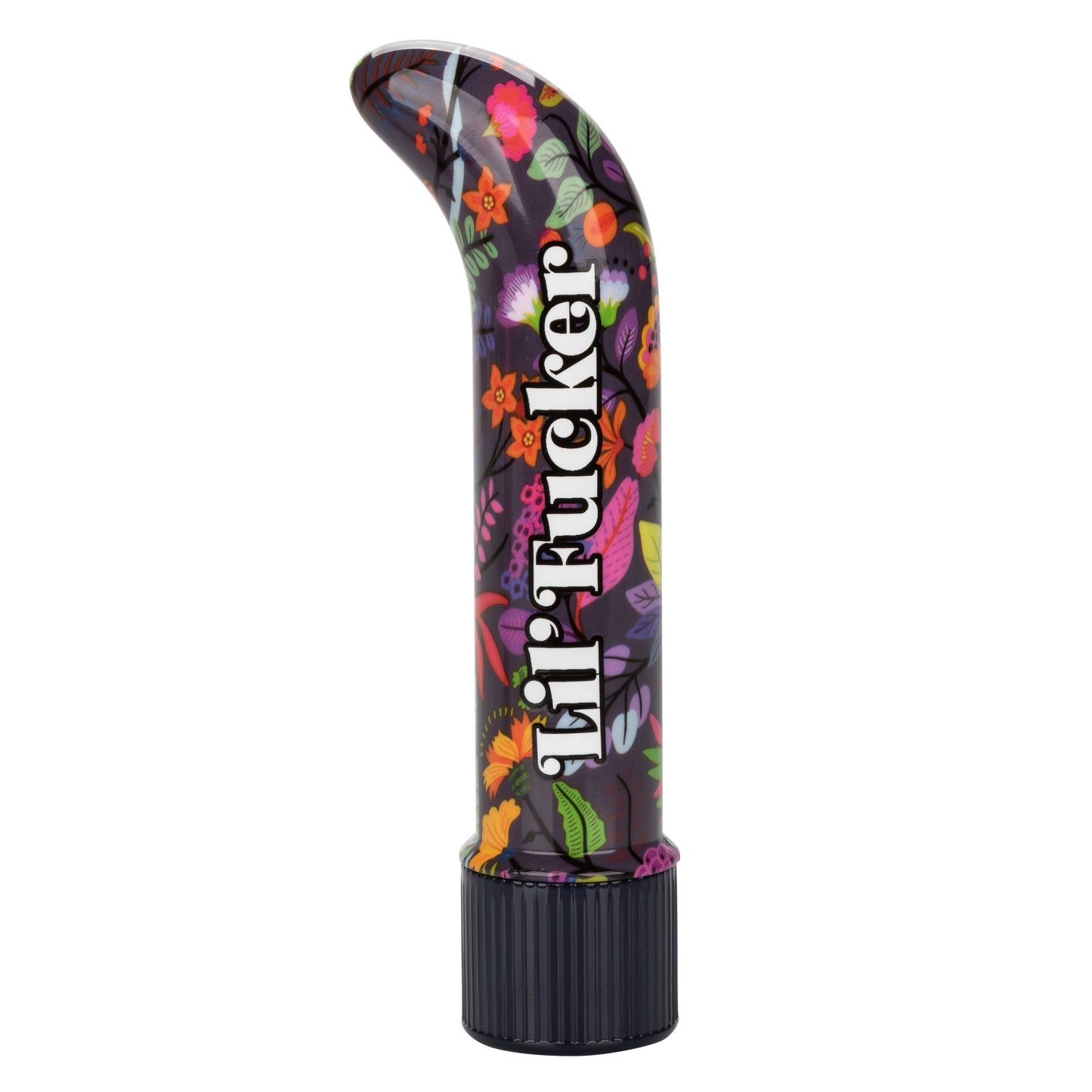Naughty Bits Lil' Fucker Mini G-Spot Vibrator 4.25 Inch Waterproof with Floral Design