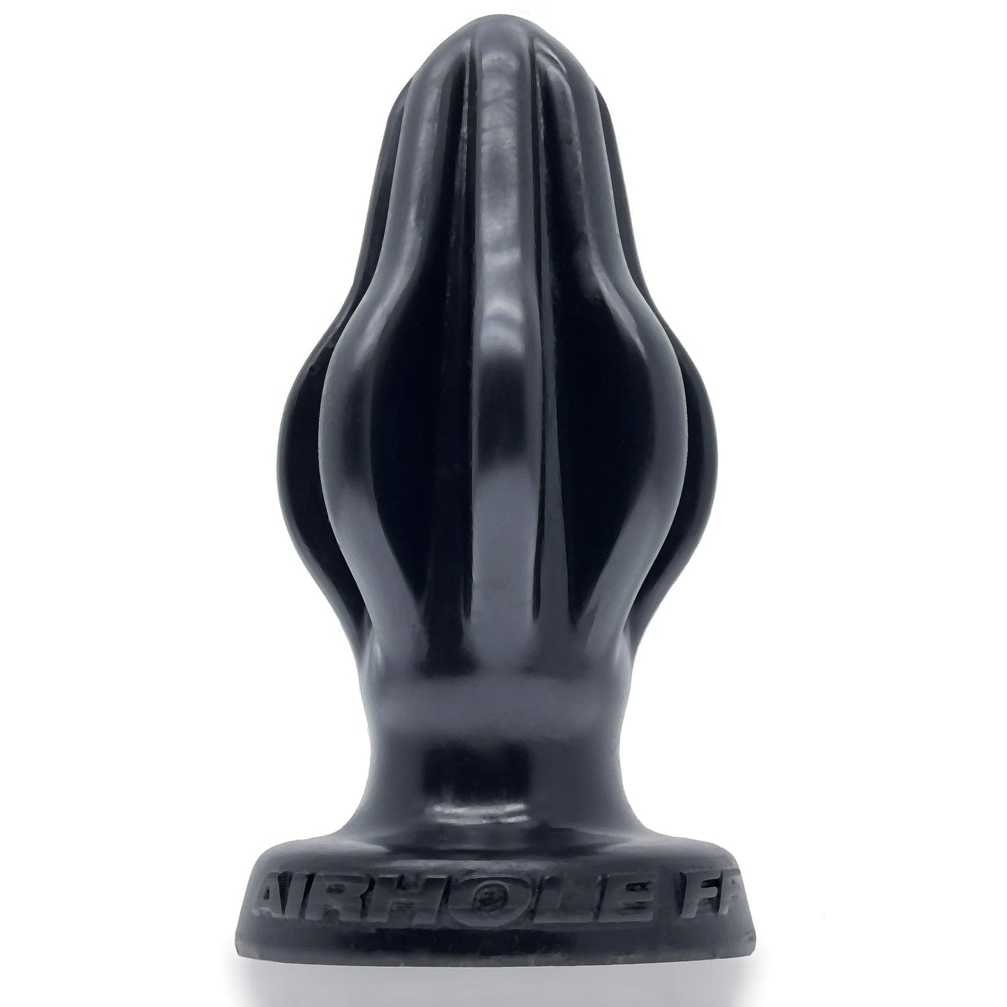 Airhole-1 Finned Buttplug Black - Unique Finned Design, 104 mm Height