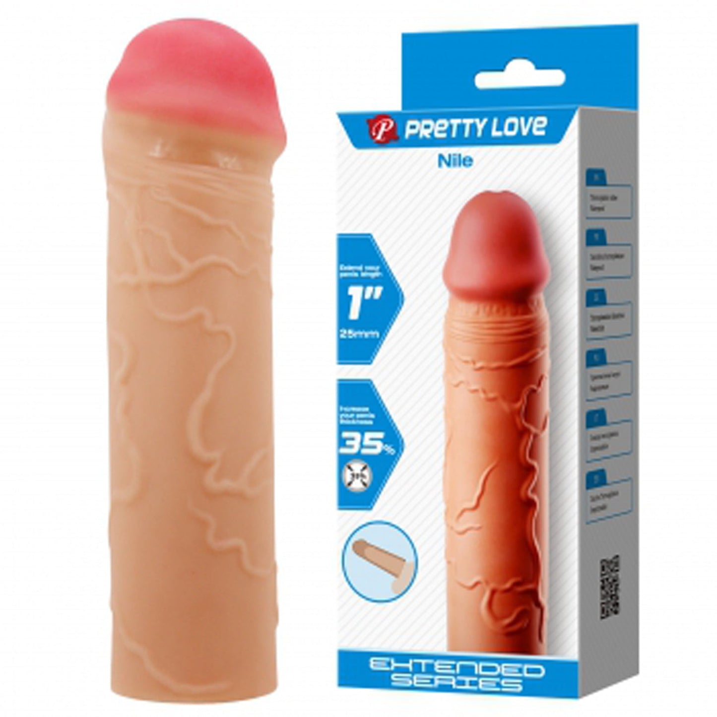 Nile 6.5 Inch Penis Sleeve – Extra Length Erection Extender