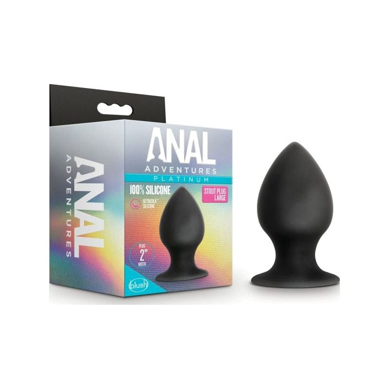 Anal Adventures Platinum Silicone Anal Stout Plug 3.75 Inch Large