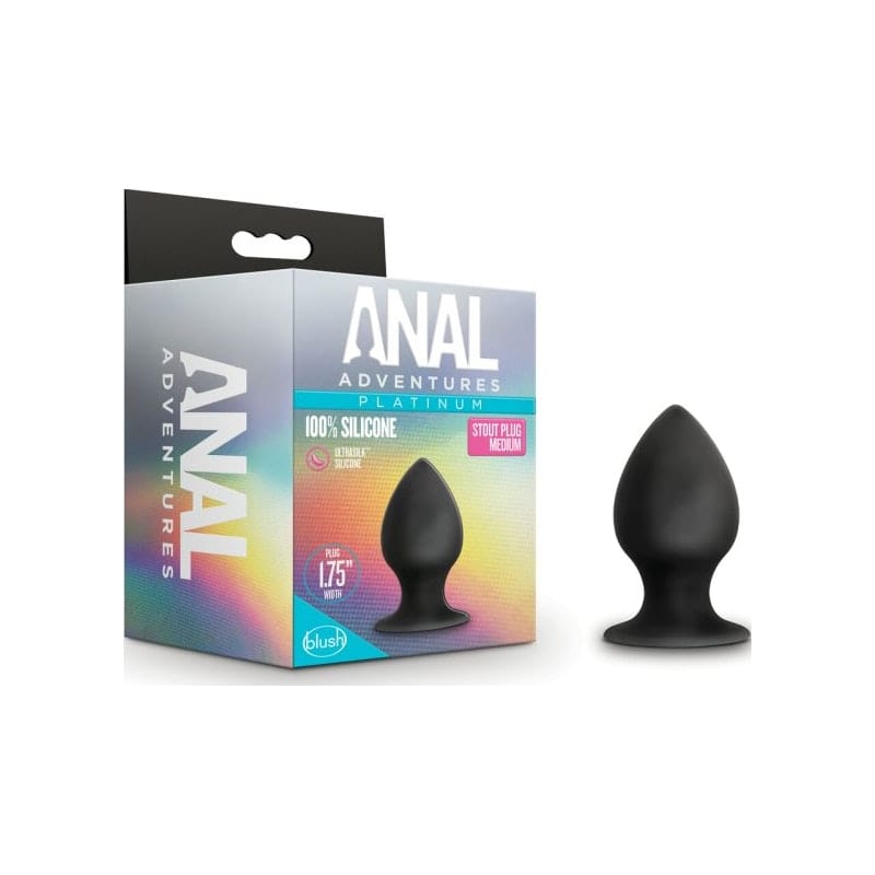 Anal Adventures Platinum Silicone Anal Stout 3 Inch Plug
