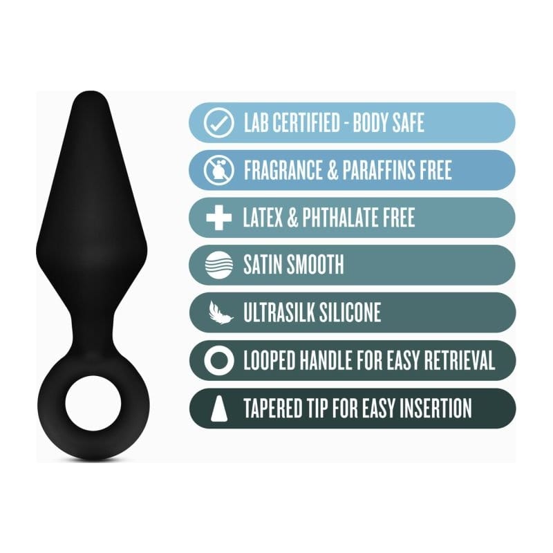Anal Adventures Platinum Silicone Loop Anal Plug Kit