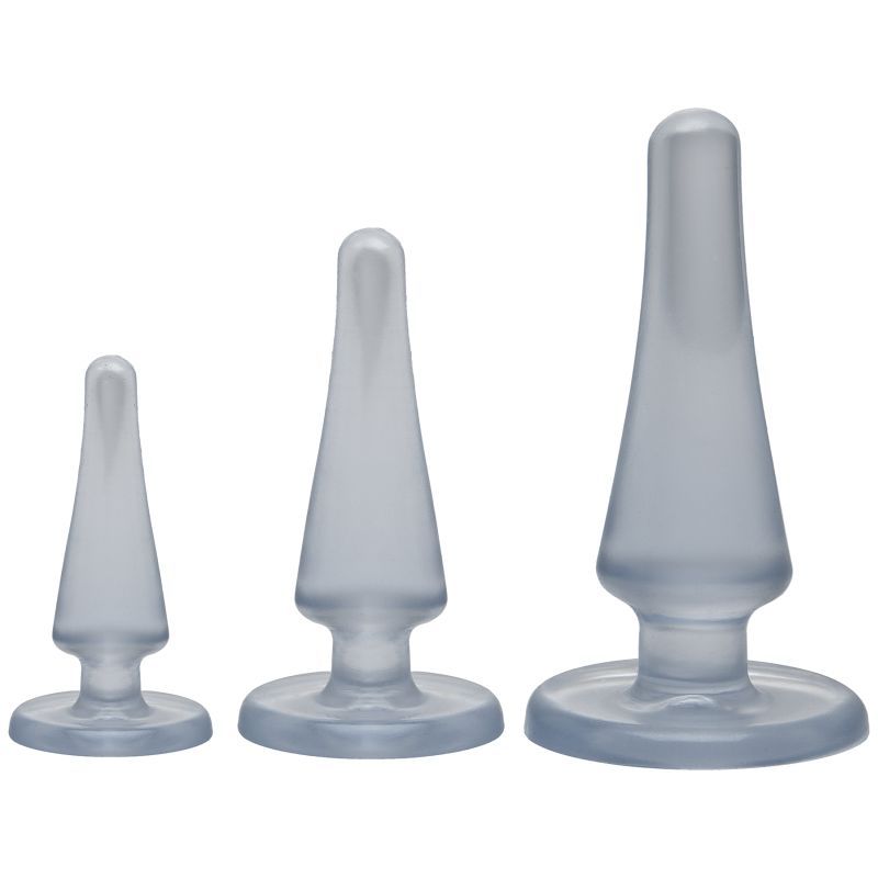 Anal Initiation Kit Clear with 3 Sizes for Beginners