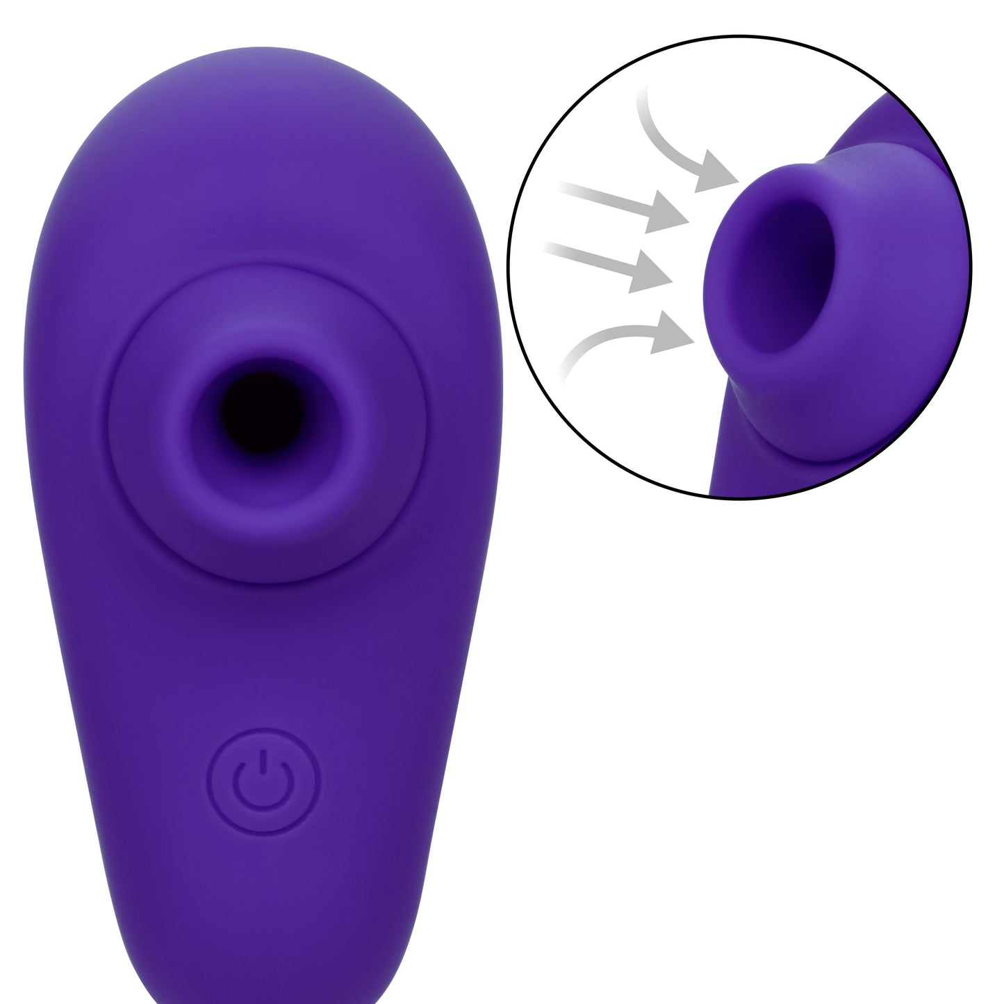 Neon Vibes The Kissing Vibe Purple Silicone Handheld Massager with 10 Functions and Rechargeable