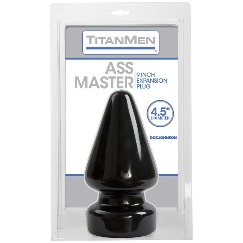 Ass Master Butt Plug 9 Inch Length 4.5 Inch Diameter Black