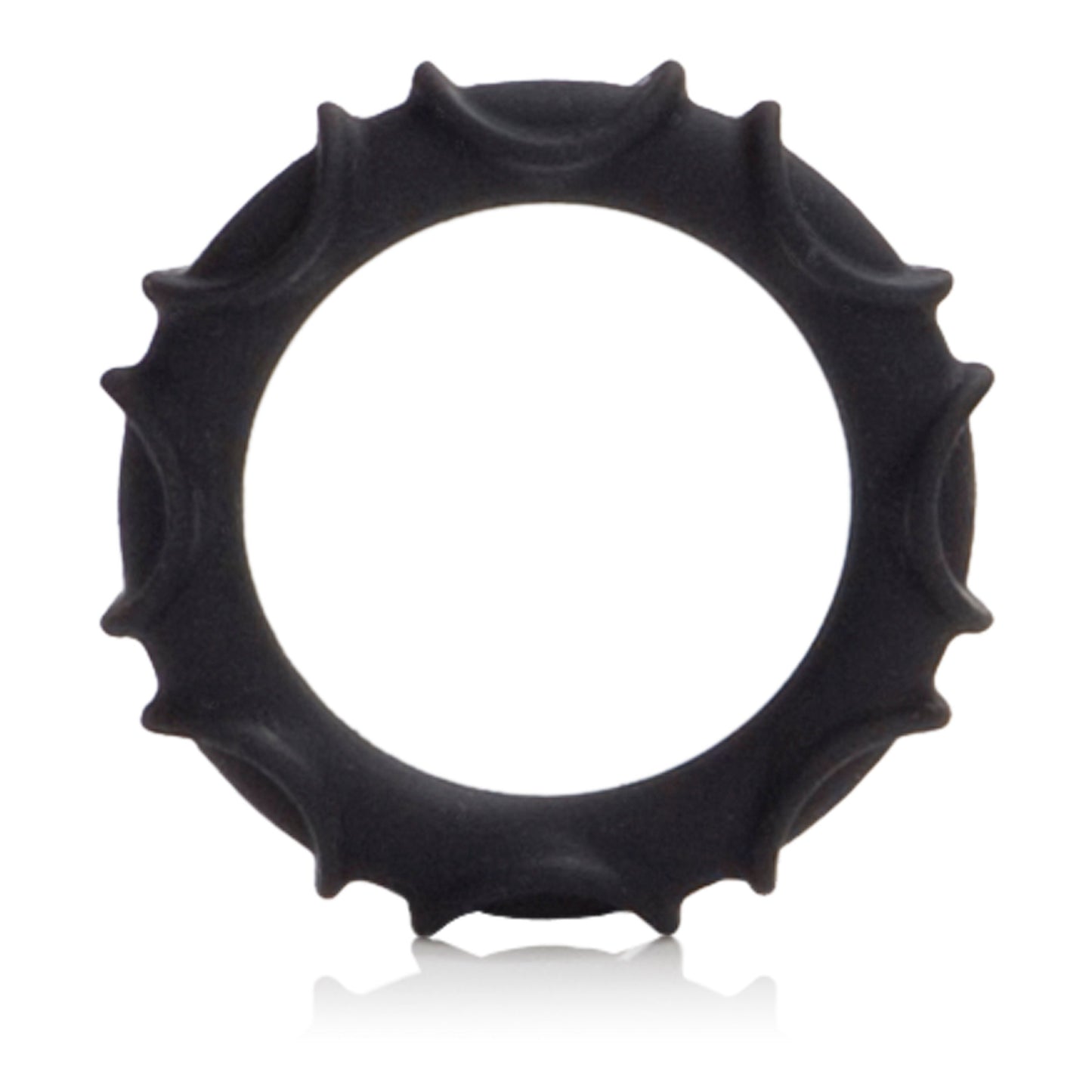 Atlas Black Silicone Cock Ring for Comfort and Stamina