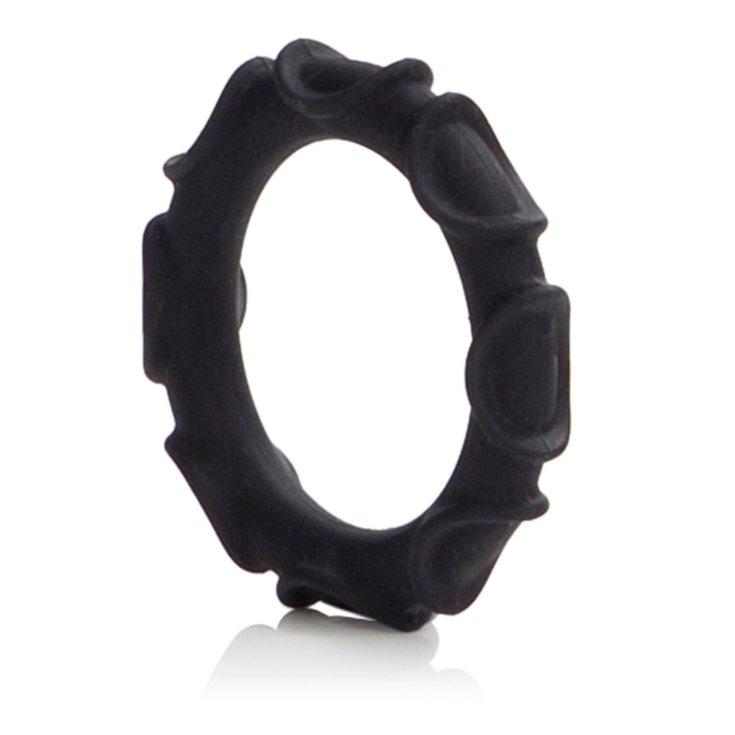 Atlas Black Silicone Cock Ring for Comfort and Stamina