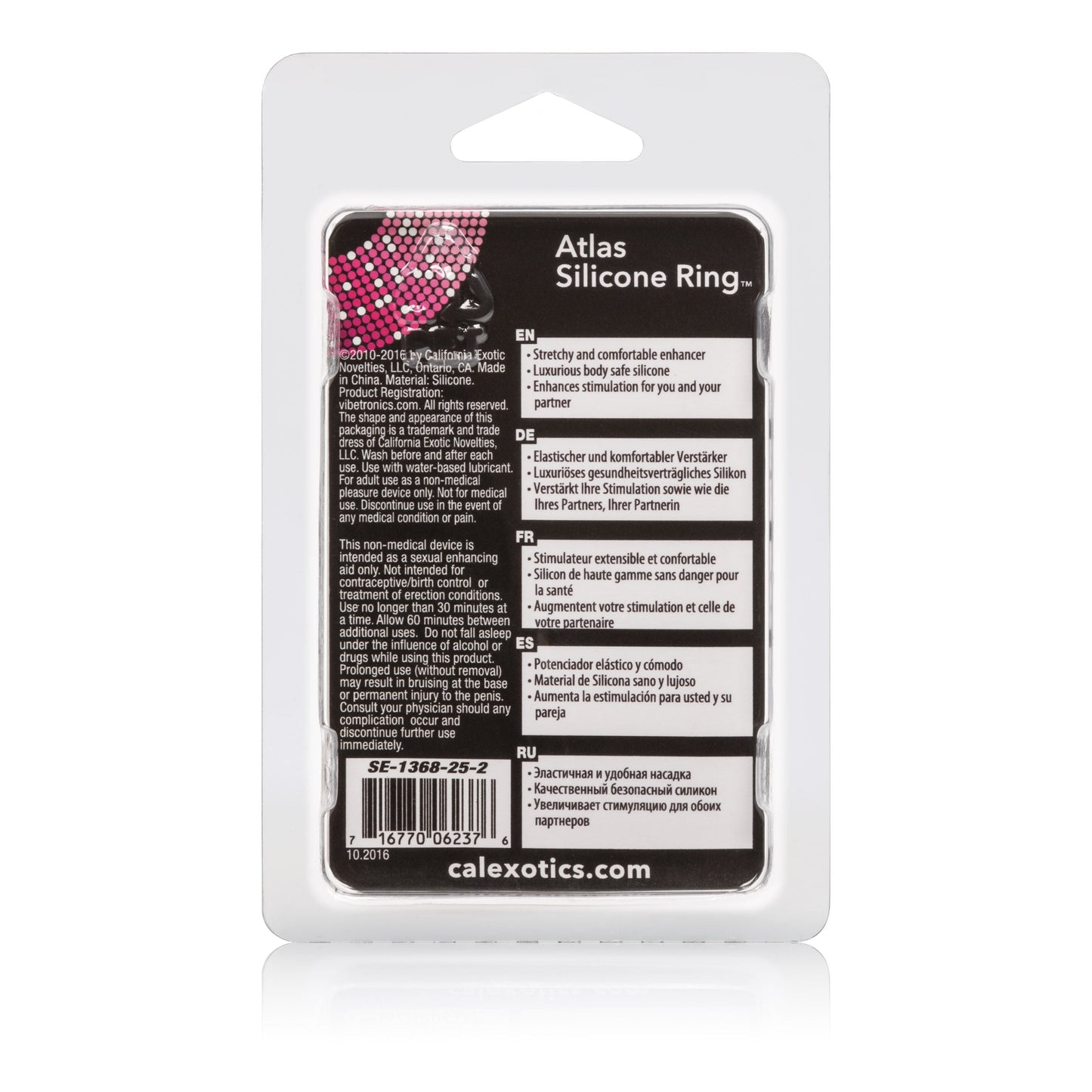 Atlas Black Silicone Cock Ring for Comfort and Stamina