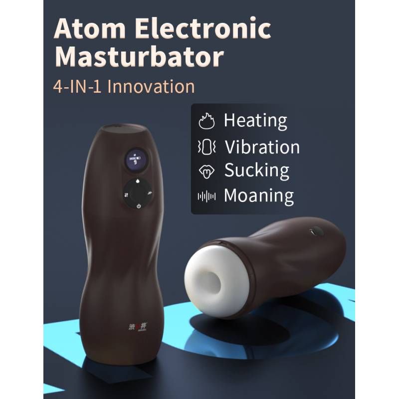 Atom Electronic Masturbator with Heating and Vibration Modes