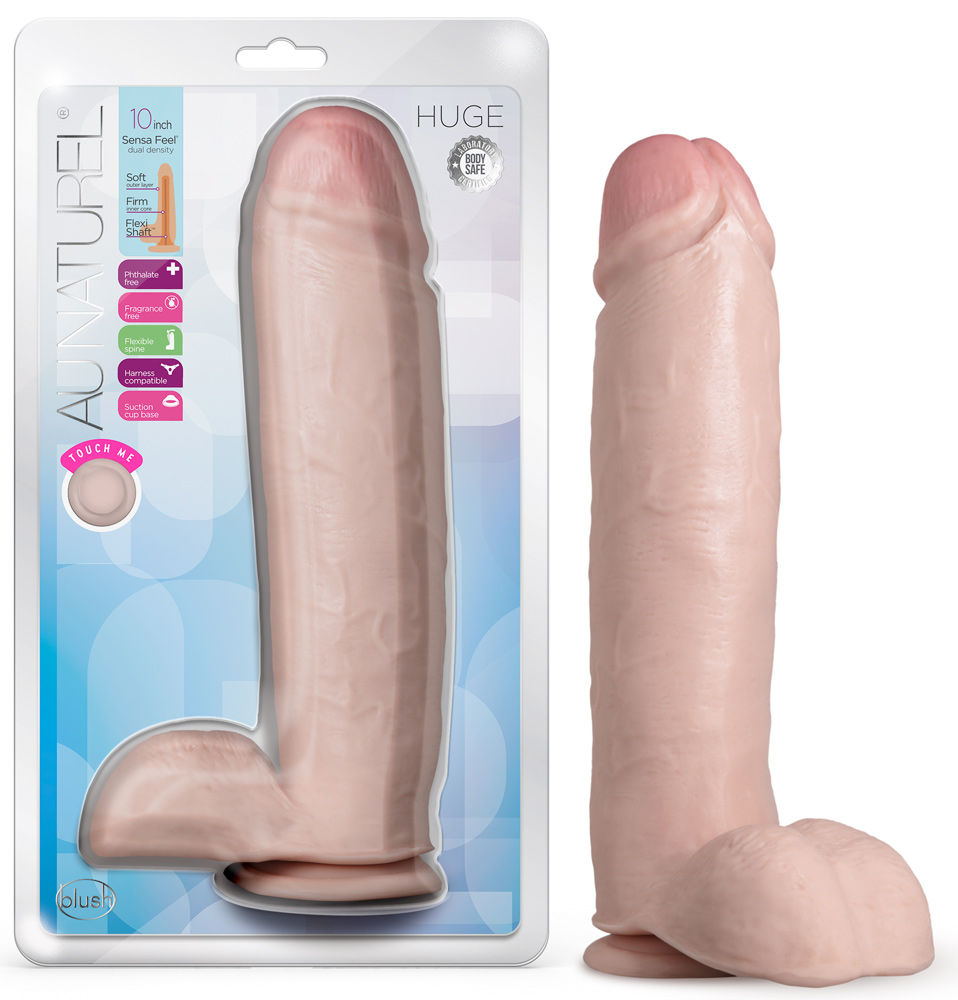 Au Naturel Vanilla (10 Inch) Ultra Realistic Dildo – Large Soft Sturdy Dildo