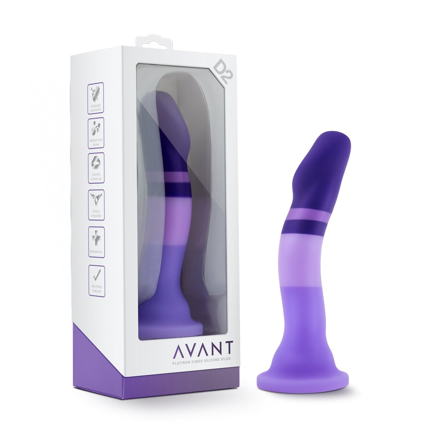 Avant D2 Purple Rain Silicone 7.5 Inch Dildo – Luxury Silicone Dildo