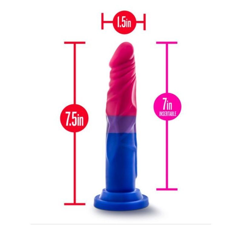 Avant Pride P8 Silicone Dildo with Suction Cup Base