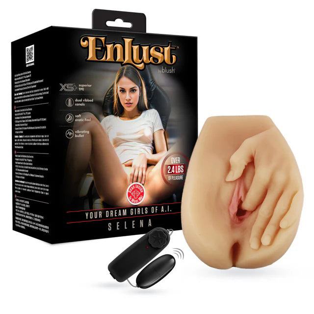 Enlust Selena (Beige) – Life-Sized Masturbator with Dual Openings and Vibrator