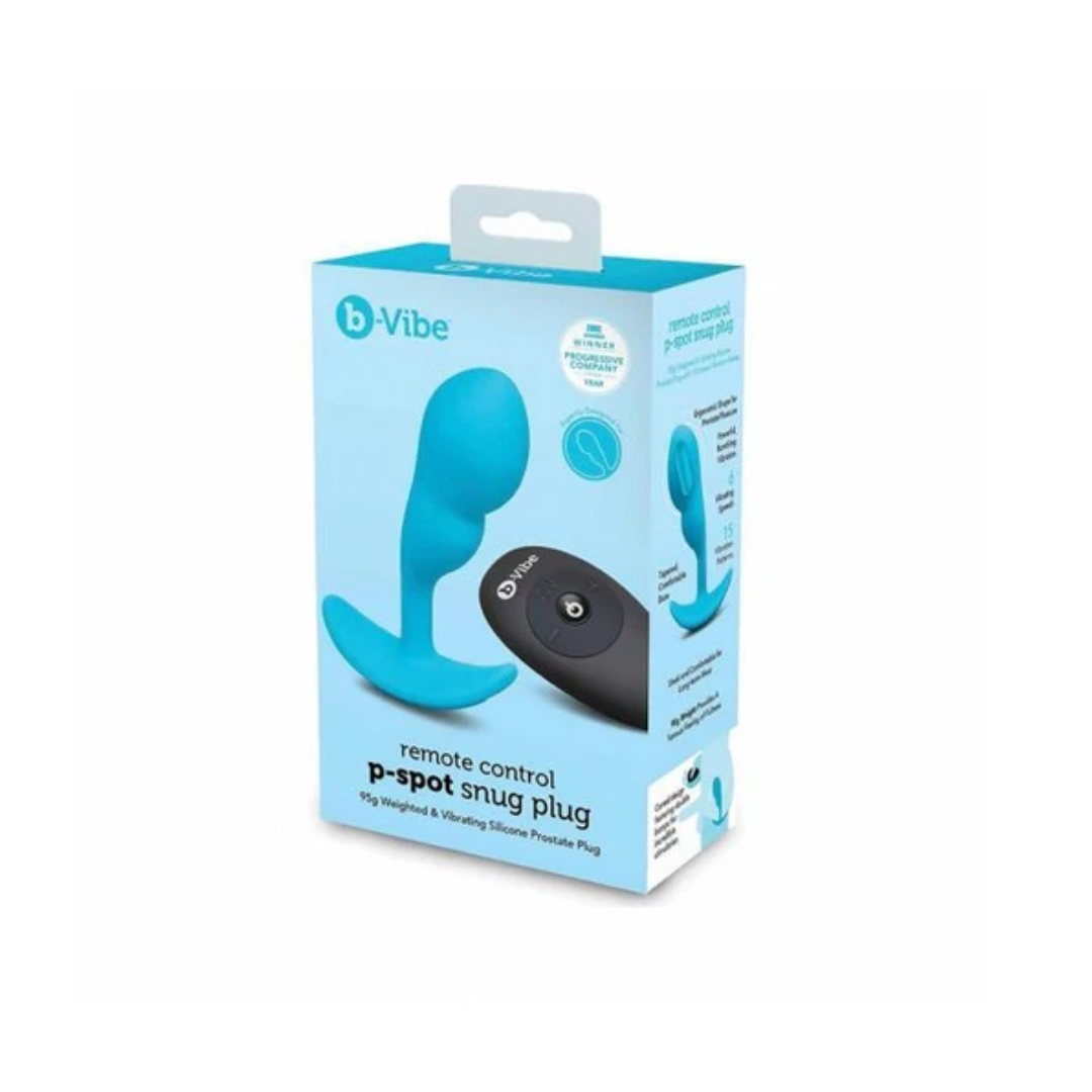 B-Vibe Remote Control P-Spot Snug Plug Small for Men