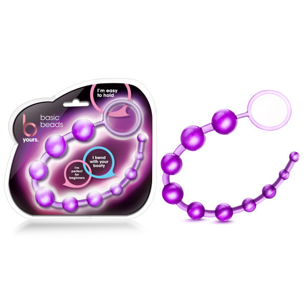B Yours Basic Beads Purple Flexible Gradual Pleasure Beads