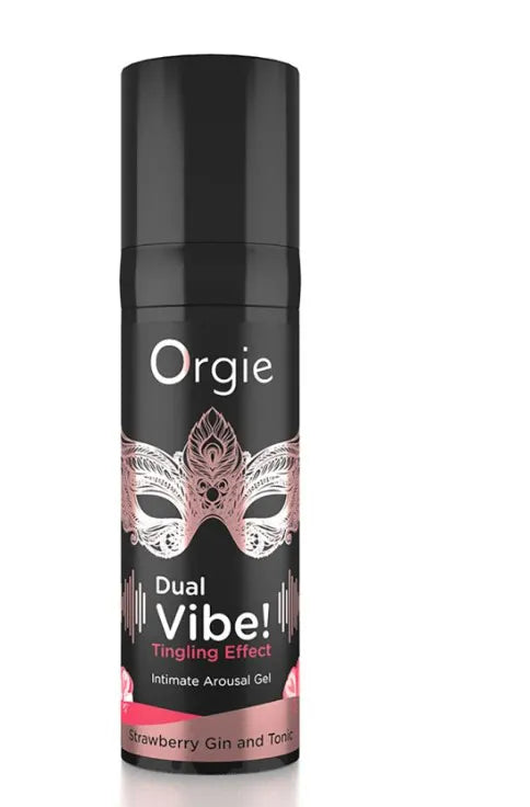 Dual Vibe Gin and Tonic Strawberry Kissable Liquid – Intimate Gel Vibrator