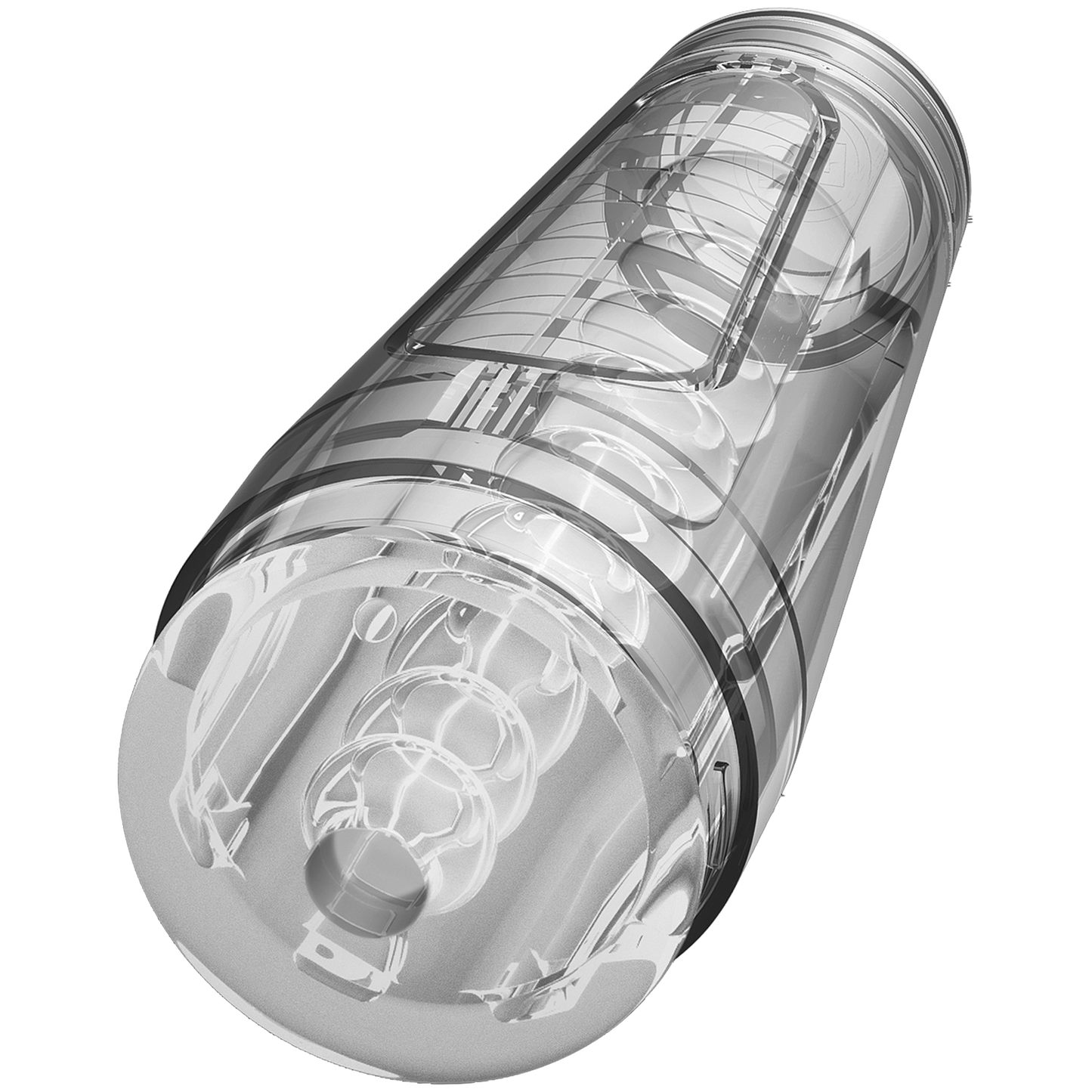 Doc Johnson Optix Crystal Masturbator (Clear) – Transparent Masturbator