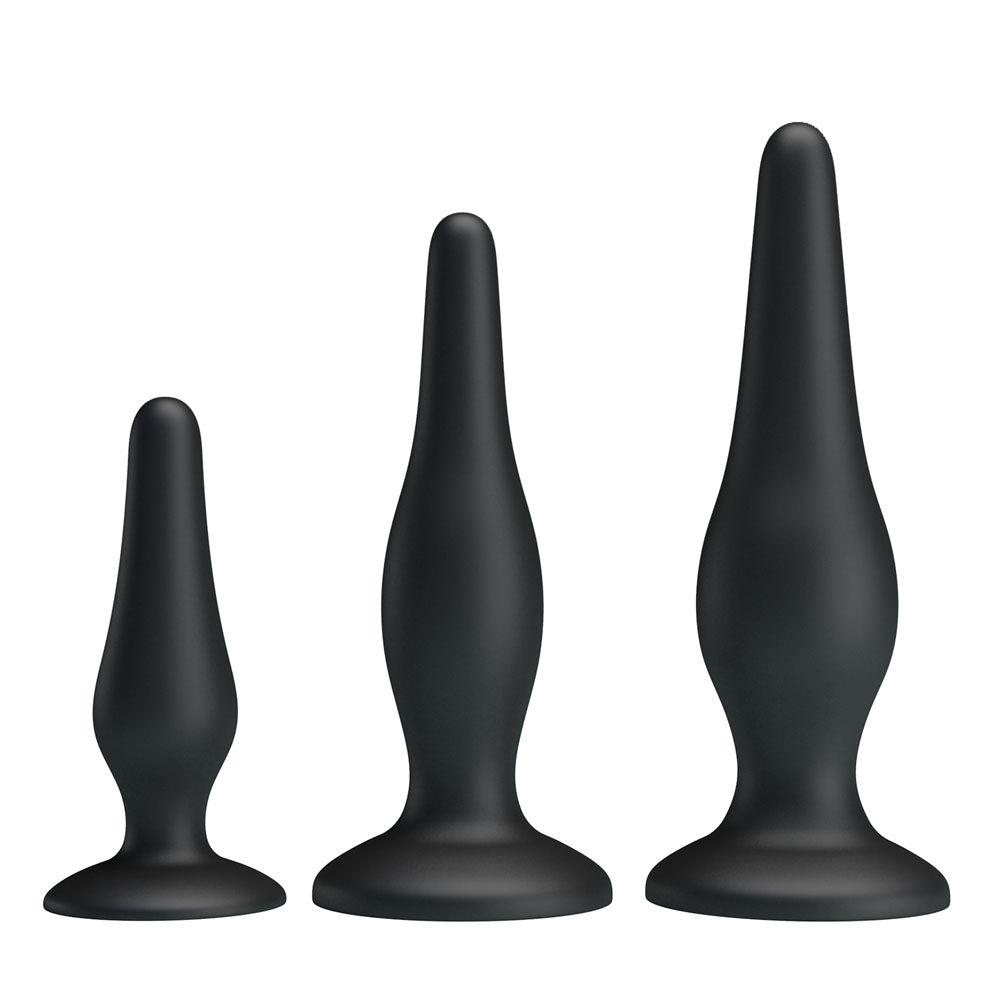 Party Up Jerry Butt Plug Set - Set of Three Sizes