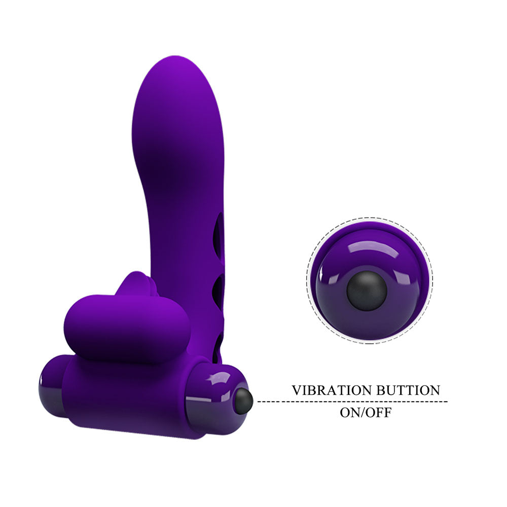 Party Up Mike Finger Vibe Vibrating Finger Vibrator for Intimate Pleasure