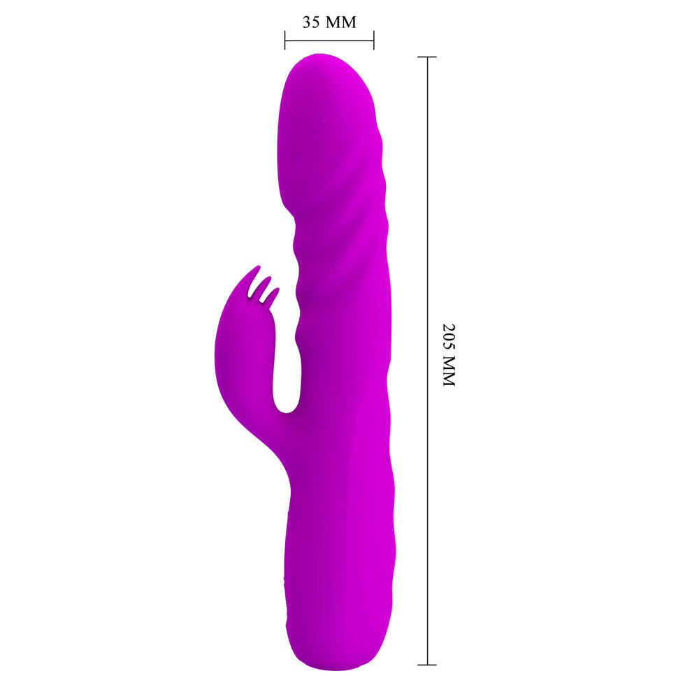 Party Up Bob Thrusting Vibe 25 cm Rabbit Vibrator