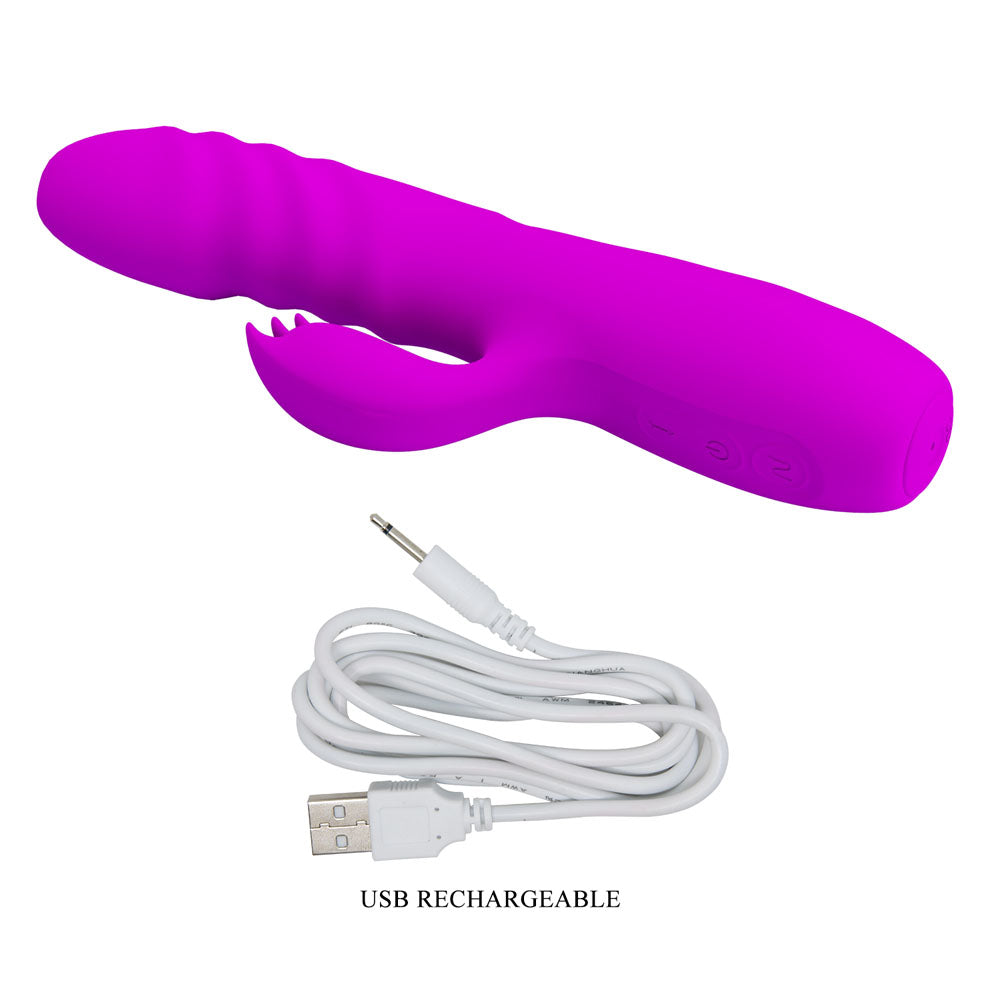 Party Up Bob Thrusting Vibe 25 cm Rabbit Vibrator