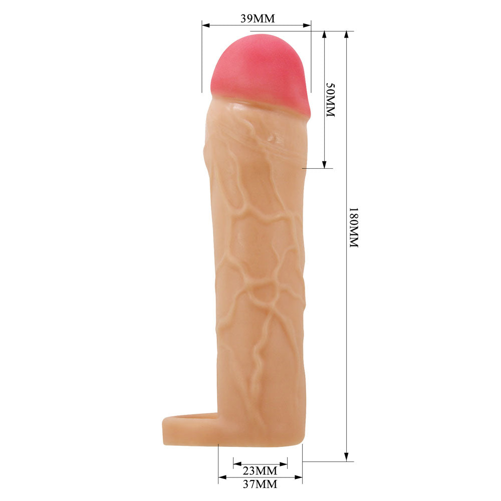 Party Up Patrick 2 Inch Extender Sleeve with Ball Strap – Penis Extender Sleeve