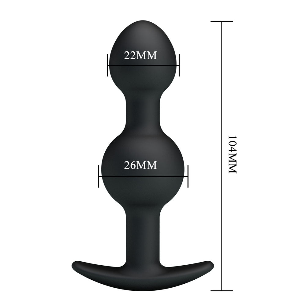 Party Up James Anal Bead Plug 10.4 Centimeter Beaded Butt Plug