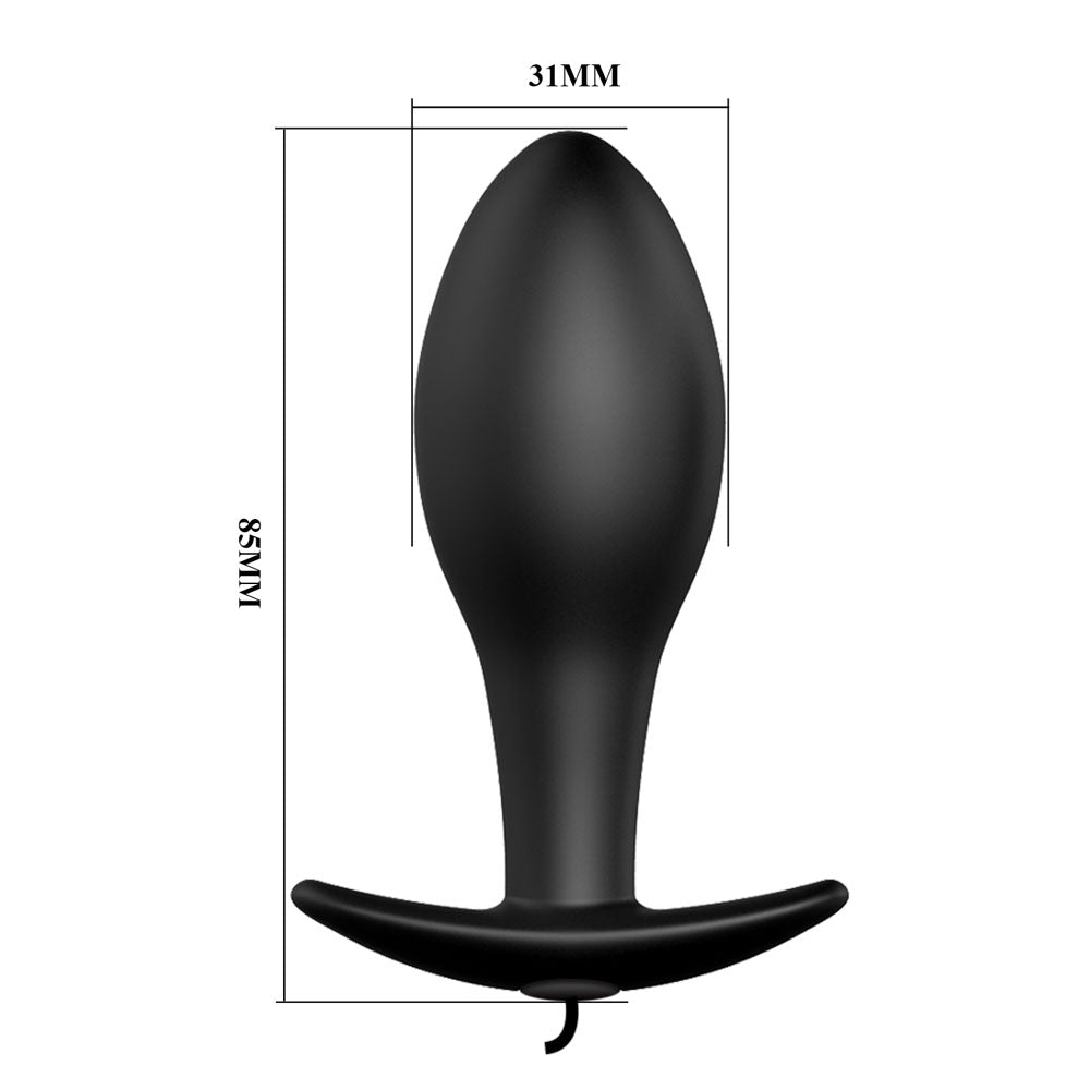 Party Up Jason Vibrating Anal Plug - 8.5 Centimeter Remote Control Butt Plug