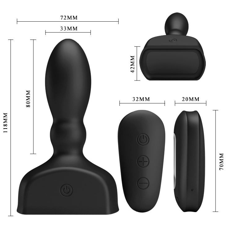 Mr. Play Inflatable Anal Plug – Multi-Speed Vibrating Adjustable Butt Plug