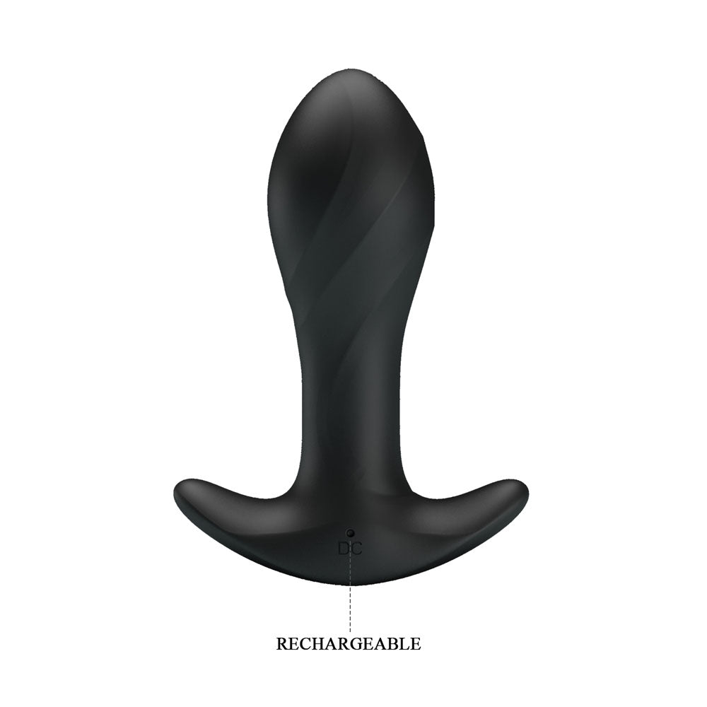 Party Up Keith Vibrating Butt Plug - 10.5 cm Anal Toy with 12 Vibration Functions