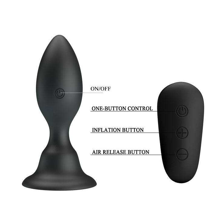 Mr Play Vibrating Anal Plug 10.8 cm Butt Plug with Remote Control