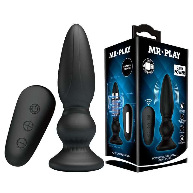 Mr. Play Powerful Vibrating Anal Plug – Prostate Massager