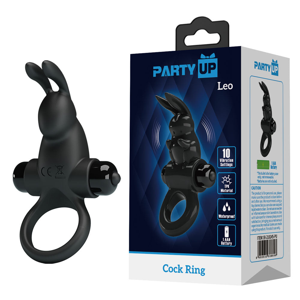 Party Up Larry – Vibrating Silicone Cock Ring 11.3 cm