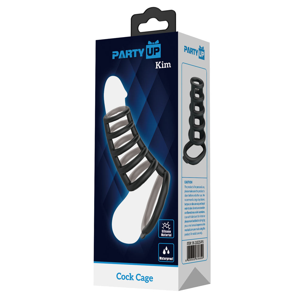 Party Up Kim Cock Cage Cock Ring Extender for Intense Pleasure