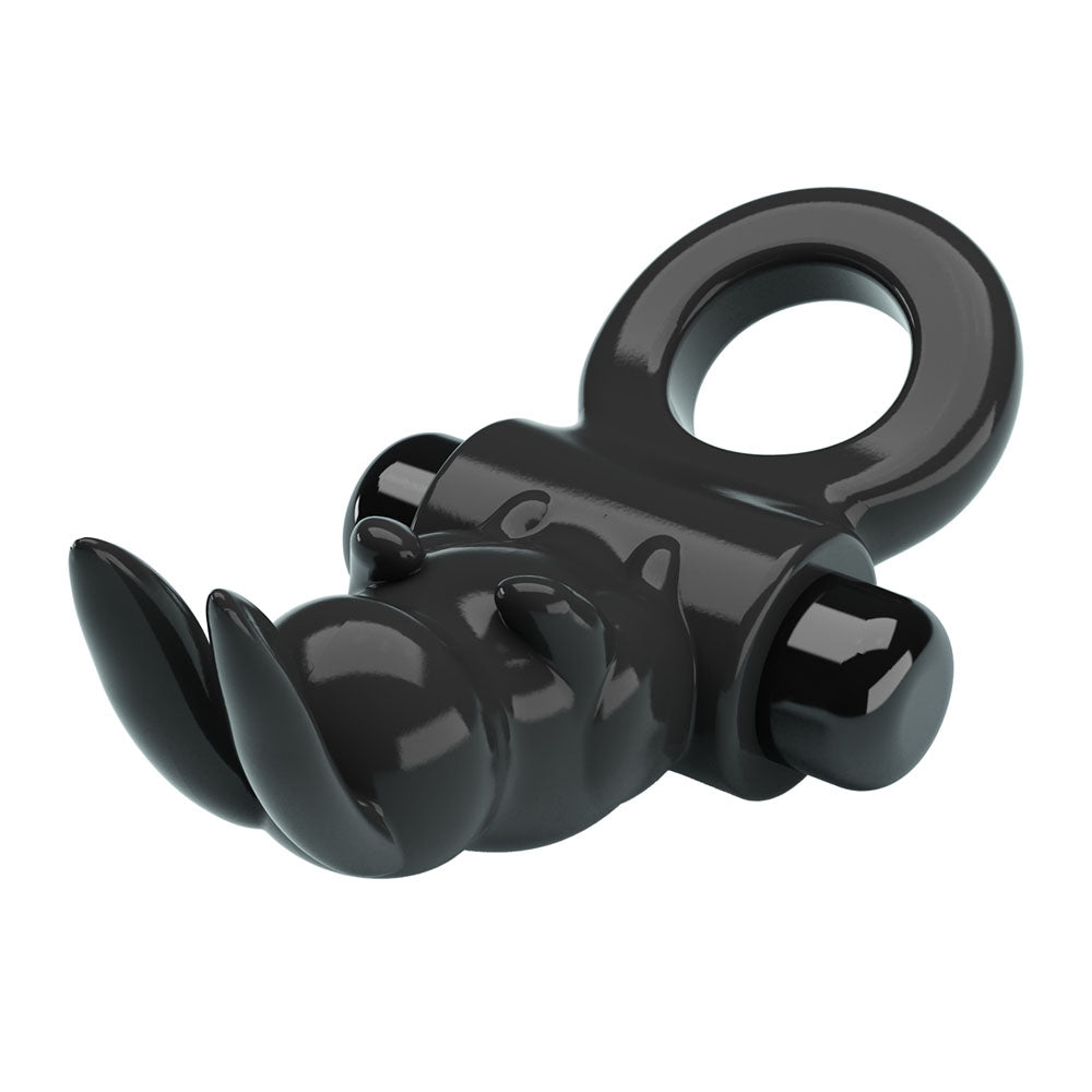 Party Up LEO (Black) – Vibrating Rabbit Cock Ring